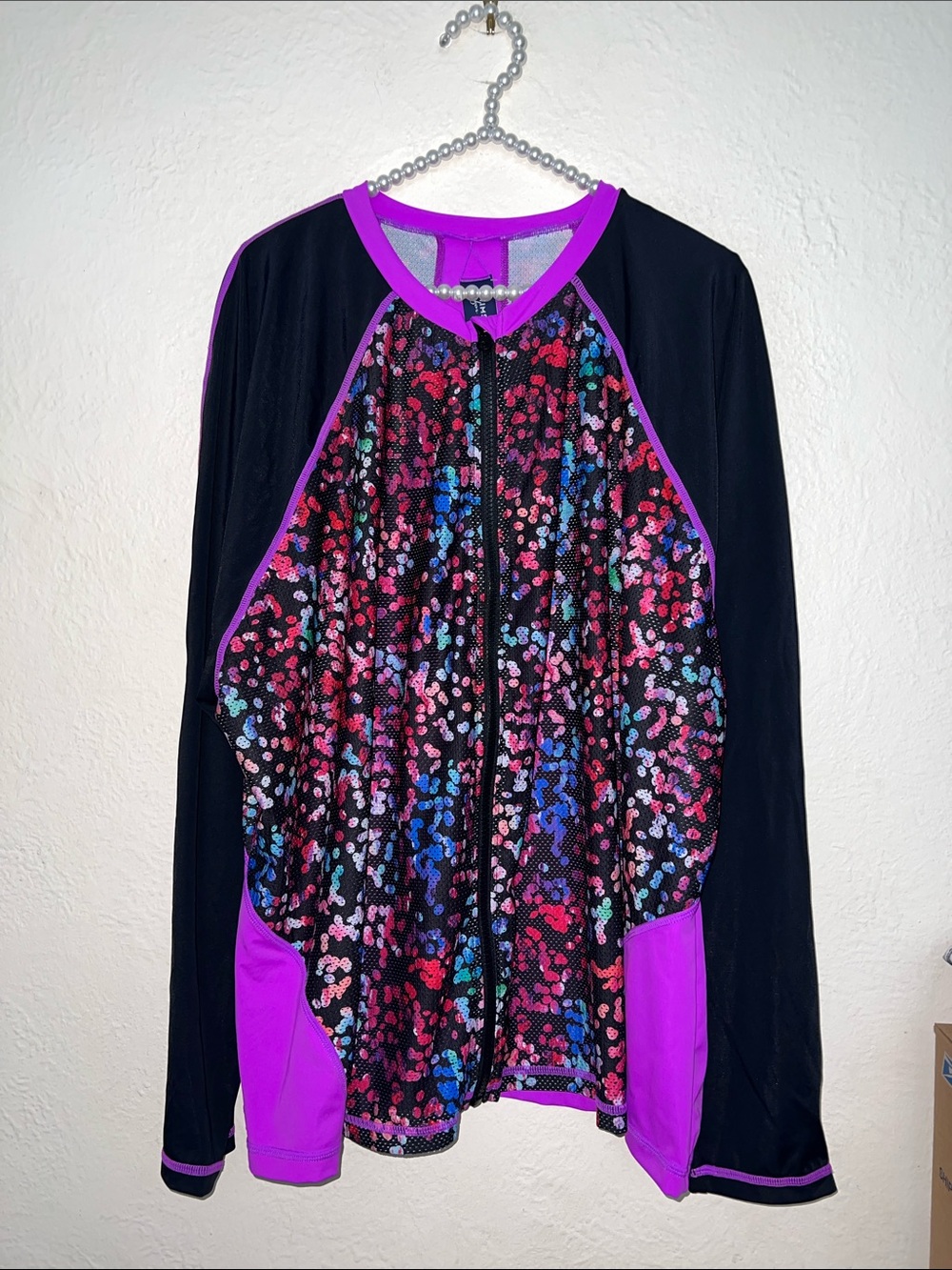 Swimsuits for all 26 zip jacket cover up nwt